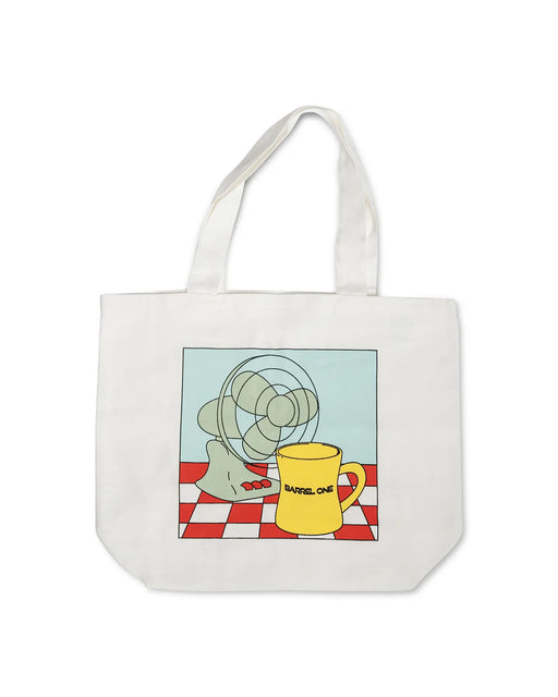 Barrel One’s stylish and practical tote bag, perfect for carrying your beach or pool essentials.