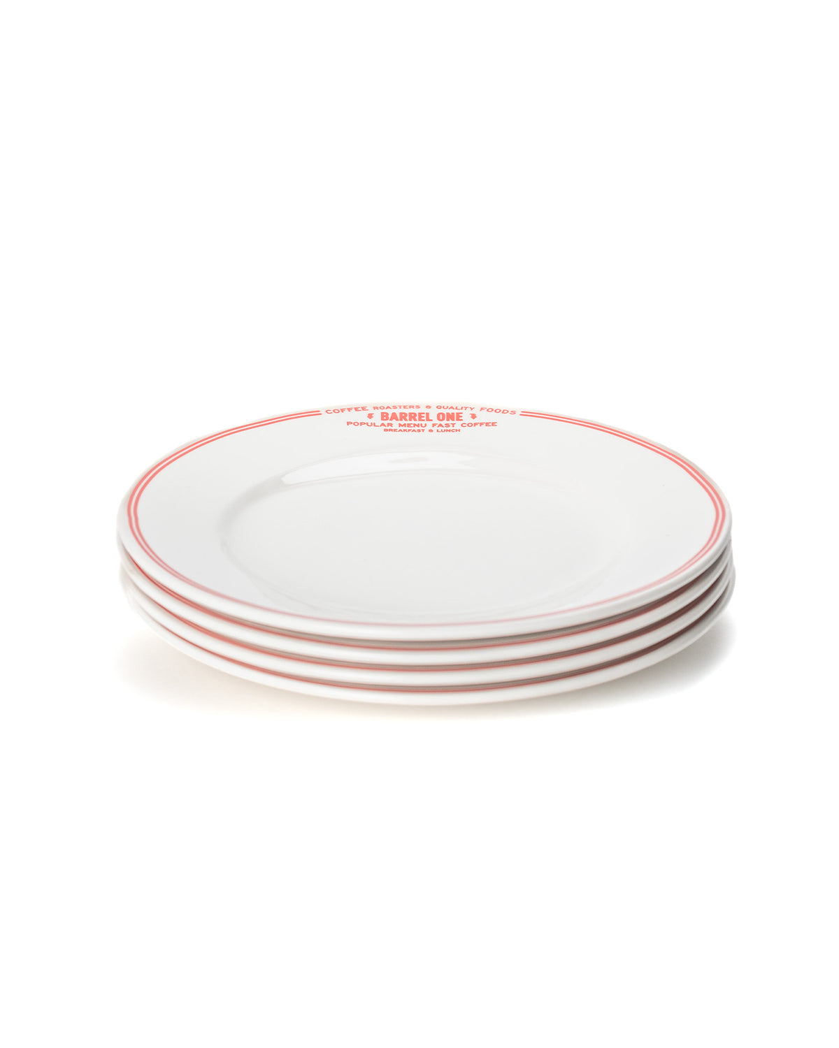 Bistro Plates x 4 - Barrel One Coffee Roasters — Barrel One Coffee Roasters