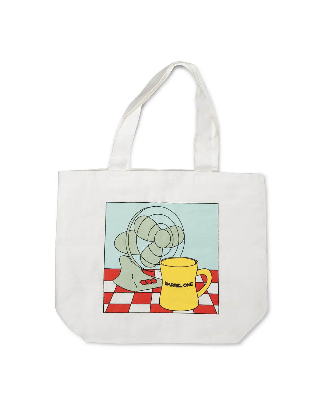 Barrel One’s stylish and practical tote bag, perfect for carrying your beach or pool essentials. 